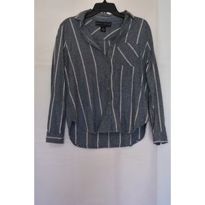 Plaid Bottom Scoop Shirt